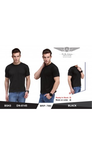 Dn8145 black roundneck